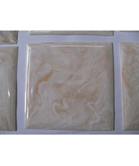 1 vtg ORANGE brown MARBLE PLASTIC TILE 4 1/4&quot; wall bathroom kitchen poly... - $90.93 MXN