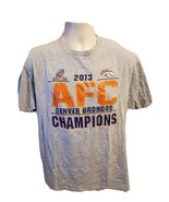 2013 AFC Champions Denver Broncos Adult Large Gray TShirt - €16,98 EUR