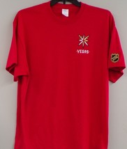NHL Vegas Golden Knights Secondary Logo Embroidered T-Shirt S-6XL, LT-4XLT New - £19.42 GBP+