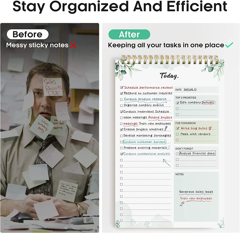 To Do List Pad - to Do List Notebook for Work with 52 Sheets, Undated Daily Plan Item image 5