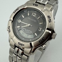 Armitron Analog Digital Watch Men 50m Silver Rotating Bezel 6.5&quot; ~ Parti... - $495.29 MXN