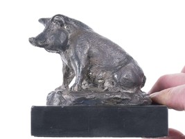 Charles M. Russell, Trigg Solid Sterling Silver Sow Pig Sculpture Limited Editio - £1,051.42 GBP
