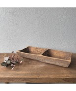 Rustic Primitive Wood Bowl - decorative coffee table bowl - £136.50 GBP
