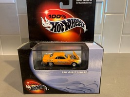 HOT WHEELS 100% BLACK BOX 1969 PRO STREET CAMARO REAL RIDERS ORANGE NEW/... - £14.33 GBP