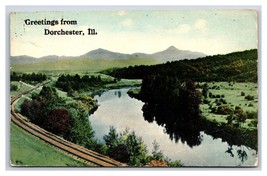 Generic Landscape Scenic Greetings Dorchester Illinois IL UNP DB Postcard U21 - £6.97 GBP