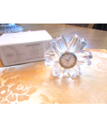 LENOX OVATIONS CRYSTAL MANTEL DESK CLOCK CROSSWINDS 4&quot; MIB - $539.12 MXN