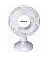 Optimus 12&quot; Oscillating Table Fan in White - $46.95