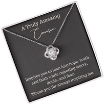 Collected A Truly Amazing Cousin Love Necklace Gift for - £192.90 GBP