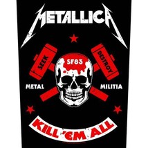 Metallica Metal Militia 2017 - Giant Back Patch 36 X 29 Cms Official Merchandise - £9.34 GBP