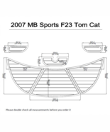 2007 MB Sports F23 Tom Cat Swim Platform Pad Boat EVA Teak Decking 1/4&quot; 6mm - $382.65 CAD