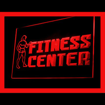 160083B Fitness Center Gym Studio Training Weightlifting Training LED Light Sign - £17.37 GBP