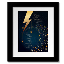 Ziggy Stardust by David Bowie - Rock Music Song Lyric Art Print Canvas o... - £14.95 GBP+