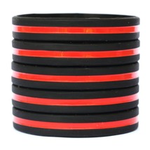 70 Adult and 30 Child Thin Red Line Wristbands - £44.23 GBP