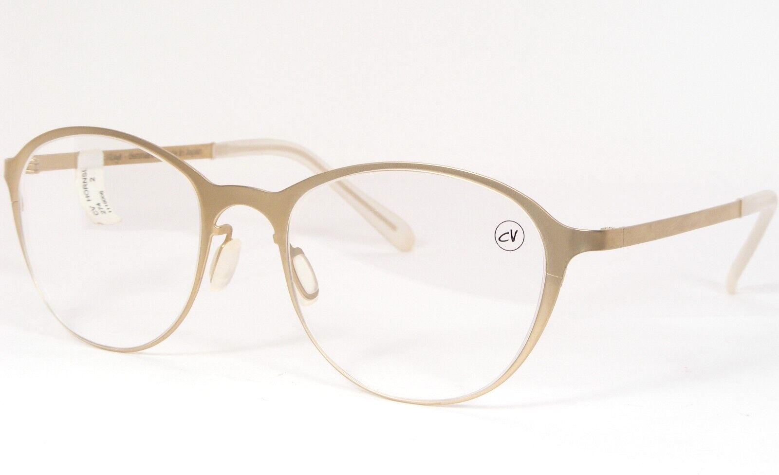 Montatura Di Occhiali Unica Rara Pale Gold C2 Di Hornslet 49-18-132mm - $295.11