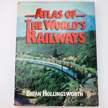 Atlas of World Railways by J.B. Hollingsworth Book Trains Railroads 1980  - £14.73 GBP