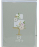 Lovepop LP2118 Wedding Cake Pop Up Card White Envelope Cellophane Wrapped - £10.26 GBP