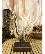 Ebros Rustic Buck Deer Antler Jewelry Accessories Holder Hook Stand 10.25&quot;H - £27.08 GBP