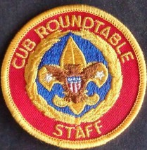 Vintage Scout Cub Roundtable Staff Sew-On/Iron-On Patch – Gently Used – VGC - £4.65 GBP