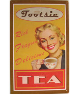 Rustic/Vintage Tootsie Tea Advertisement Metal Sign - £15.73 GBP