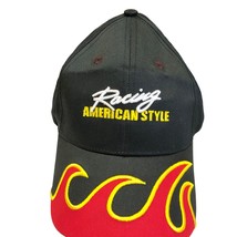 National Brand Strap Back Hat Flames Racing American Style Adjustable Embroidery - £13.86 GBP