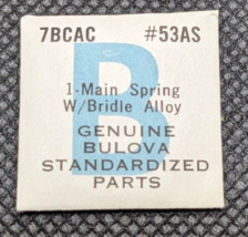 NOS BULOVA 7BCAC Watch Replacement Mainspring with Safety / Bridle Part#... - £10.07 GBP