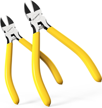 OTLOOMTBT 6-In and 5-In 2 PCS Ultra Sharp Compact Wire Cutters with Long Flat No - £8.26 GBP