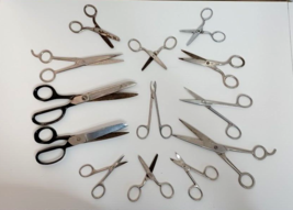 Lot of Vintage Scissors (13) some have names on them some do not. All USABLE - £15.68 GBP