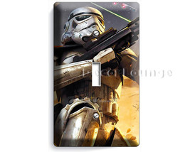 Star Wars Stormtrooper fighting in space war single light switch cover p... - £14.93 GBP