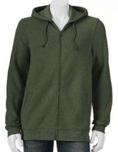 Mens Hoodie Jacket Croft &amp; Barrow Green Long Sleeve Zip Front-size 2XL - £21.01 GBP