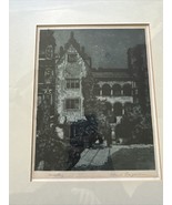 Vintage Antique Signed Print of Heidelberg  Castle Germany Ulrich Lager - £124.55 GBP