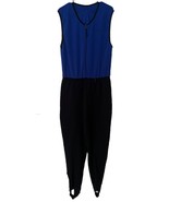 L.L. Bean Vtg Men’s Fleece Baselayer One Piece Suit Stirrup Blue Black L... - $940.64 MXN