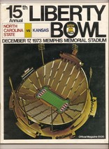 1973 Liberty Bowl Game Program NC State Wolfpack Kansas Jayhawks - £63.85 GBP