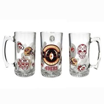 San Francisco 49ers NFL Custom Tall Beer Mug Glass 27oz Football - £14.21 GBP