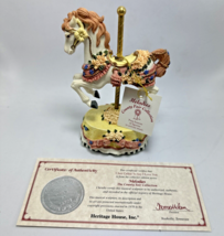 Carousel &quot;I Just Called To Say I Love U&quot; Melodie Country Fair w/ CertificateCert - $23.07