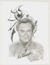 Vic Carrabotta Signed Original Comic Art Sketch ~ Neal Adams &amp; Batman - £63.30 GBP