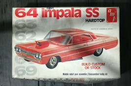 Vintage &#39;64 Chevy Impala SS Hardtop 1:25 Model Kit 2203 Build Stock or C... - £57.91 GBP