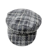 Lucky Brand Womens Grey Plaid Baker Boy Hat - $14.84