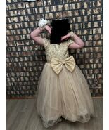 Gold Sequin Daddy Daughter Dance Pagent Bridesmaid Flower Girl Dress Siz... - $19.99