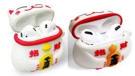 Novelty Maneki-Neko White Lucky Cat Airpod, Airpod Pro 2nd/3rd G Protective Case - £14.38 GBP+