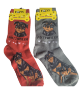 Rottweiler Dog Socks Novelty Dress Casual SOX Puppy Pet Foozys 2 Pair 9-... - £7.76 GBP