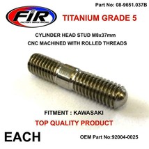 Titanium Cylinder Head Stud Mount Bolt M8x37mm Kawasaki ER-6F 11-16,,ER650 06-12 - £13.16 GBP