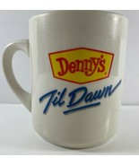Denny&#39;s Till Dawn Coffee Mug with Smiling Moon Face Double Sided Cup Mug... - $23.06 CAD