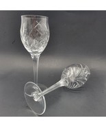 Set 2 Waterford Marquis Destiny Crystal Wine / Water Goblet Glasses Vtg ... - €43,98 EUR
