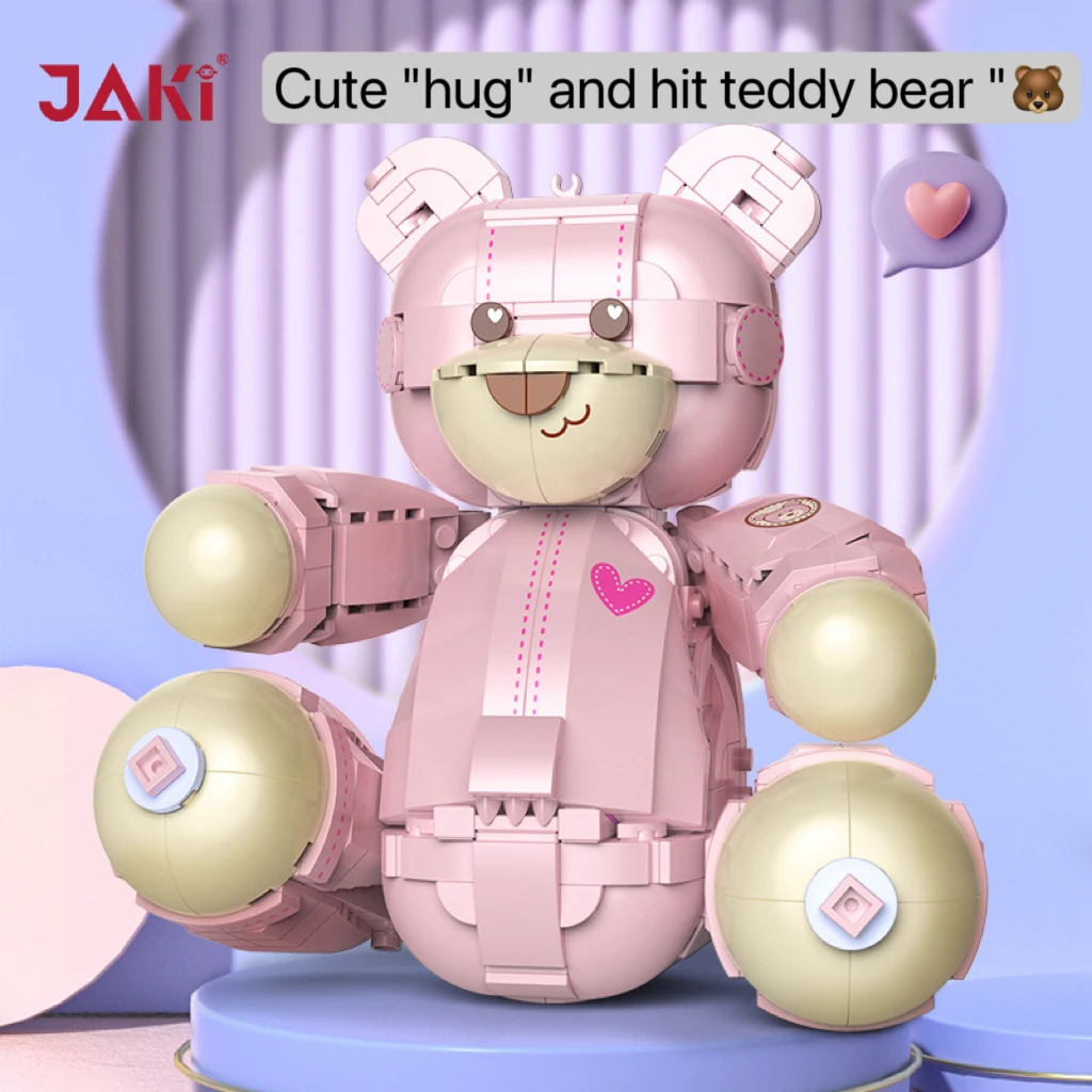 JAKI JIQIJI Teddy Little Pink Bear Birthday Valentine&#39;s Day Gift for Girls Model - £56.13 GBP+