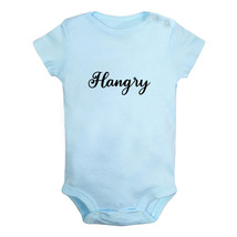 Hangry Funny Bodysuits Baby Rompers Infant Kids Short Jumpsuits Newborn ... - £8.21 GBP