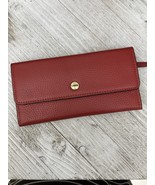 LODIS KATE Classic LARGE Purse Flap Credit Card Bill and Coin Wallet Red... - $34.64