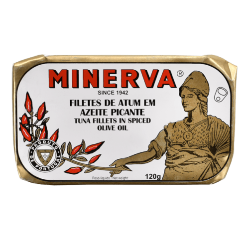 Minerva Gourmet - Canned Tuna Fillets in Spicy Olive oil - 5 tins x 120 gr - $40.75