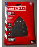 10 Pack Craftsman CMXZXGA9164 220 Grit Sanding Sheets Fits Detail Sander... - $14.84