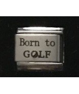 Born to Golf Laser ITALIAN CHARM Link 9MM K2023 J1 - £9.42 GBP