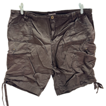 DressBarn Womens Shorts Plus Size 20 Brown Cargo Pockets Hiking - £9.75 GBP